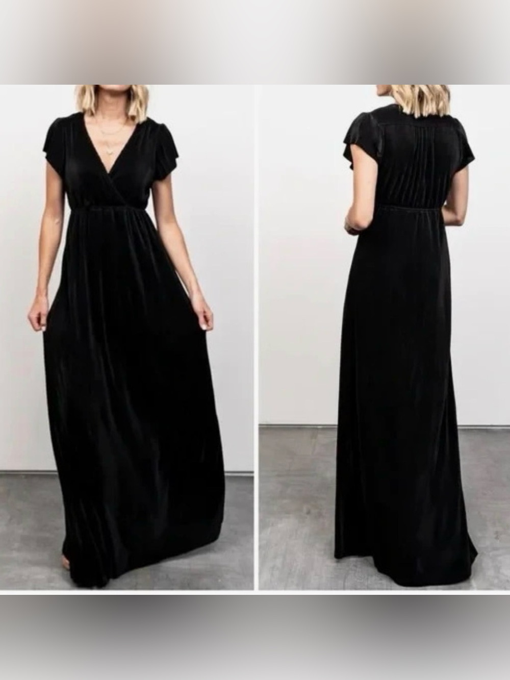 Baltic Born Black midi dress